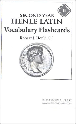 Memoria Press Henle Latin 2nd Year Vocabulary Flashcards