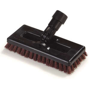 Carlisle, Flo-Pac®, 8in, Swivel Scrub® Power Scrub With Nylon Grit Bristles, Nylon Bristles, Orange