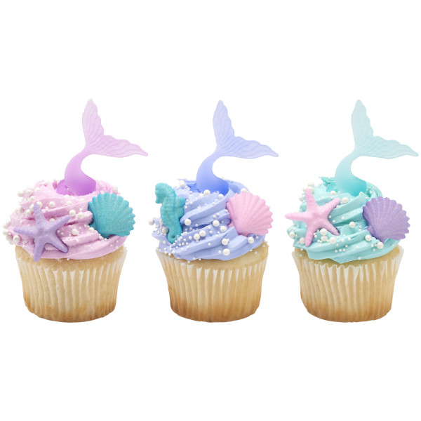 Mermaid Tail Wrap Cupcake Rings