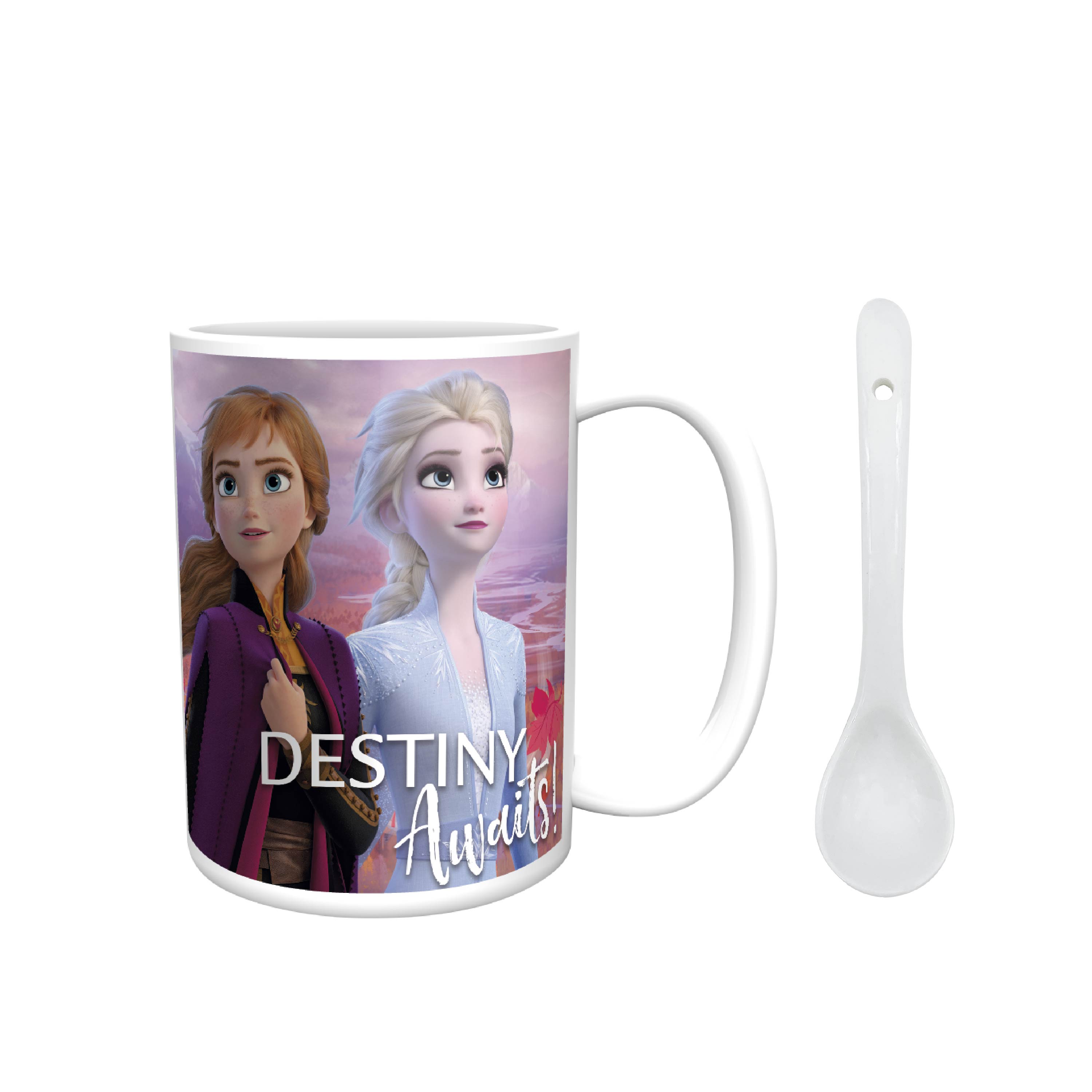 Disney Frozen 2 Movie 15 ounce Coffee Mug and Spoon, Anna, Elsa & Olaf slideshow image 12 Disney Frozen 2 Movie 15 ounce Coffee Mug and Spoon, Anna, Elsa & Olaf slideshow image 12