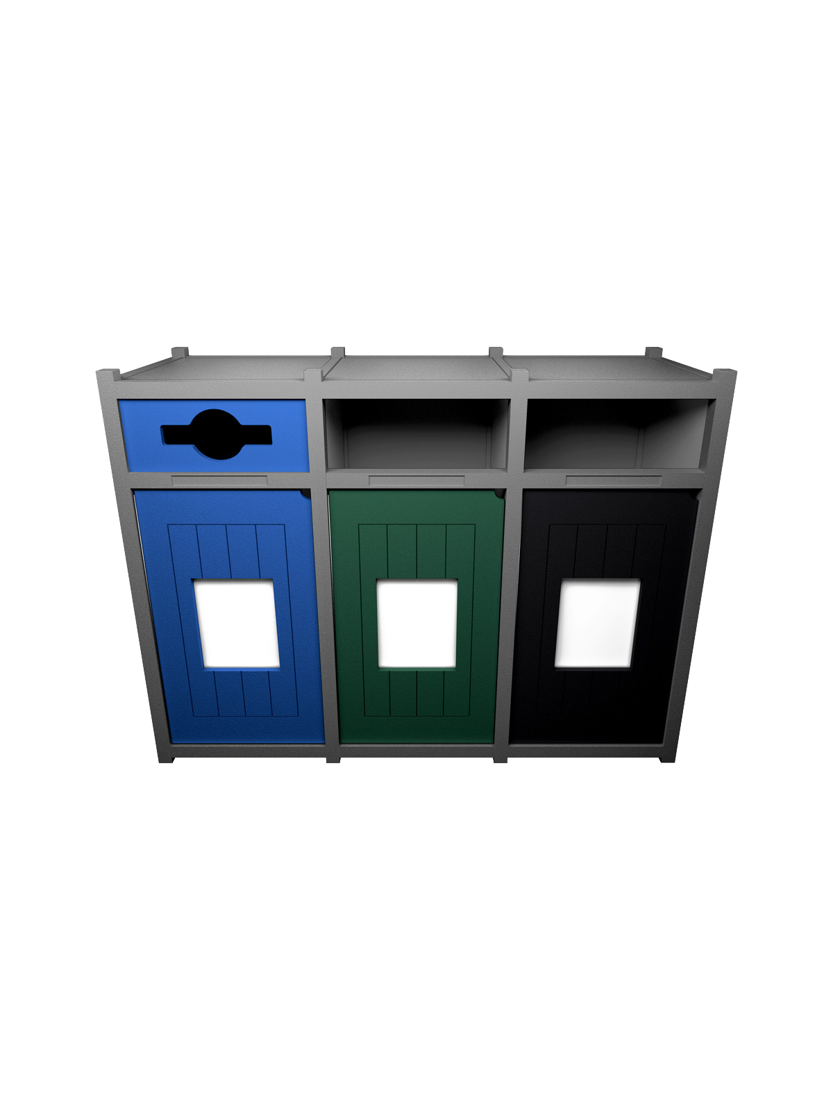 VISION – Triple – Unit – Mixed-Full-Full – Grey-Blue-Green-Black