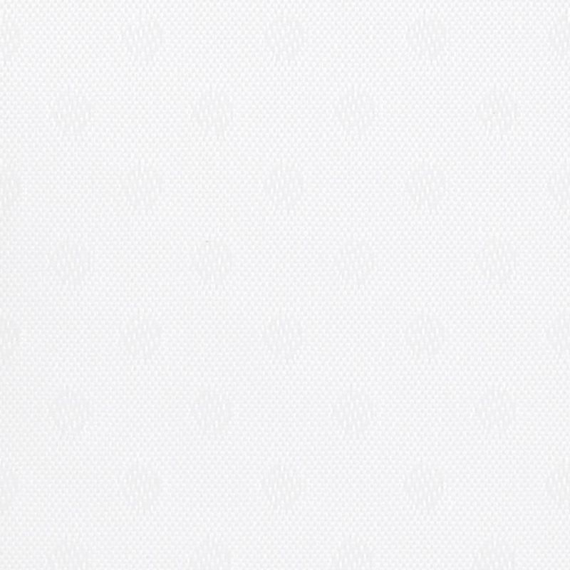 White woven wallpaper/fabric with a subtle repeating floral-diamond texture; laid flat and evenly lit, filling the frame in a close-up view that reveals a fine raised weave and soft diffuse lighting.