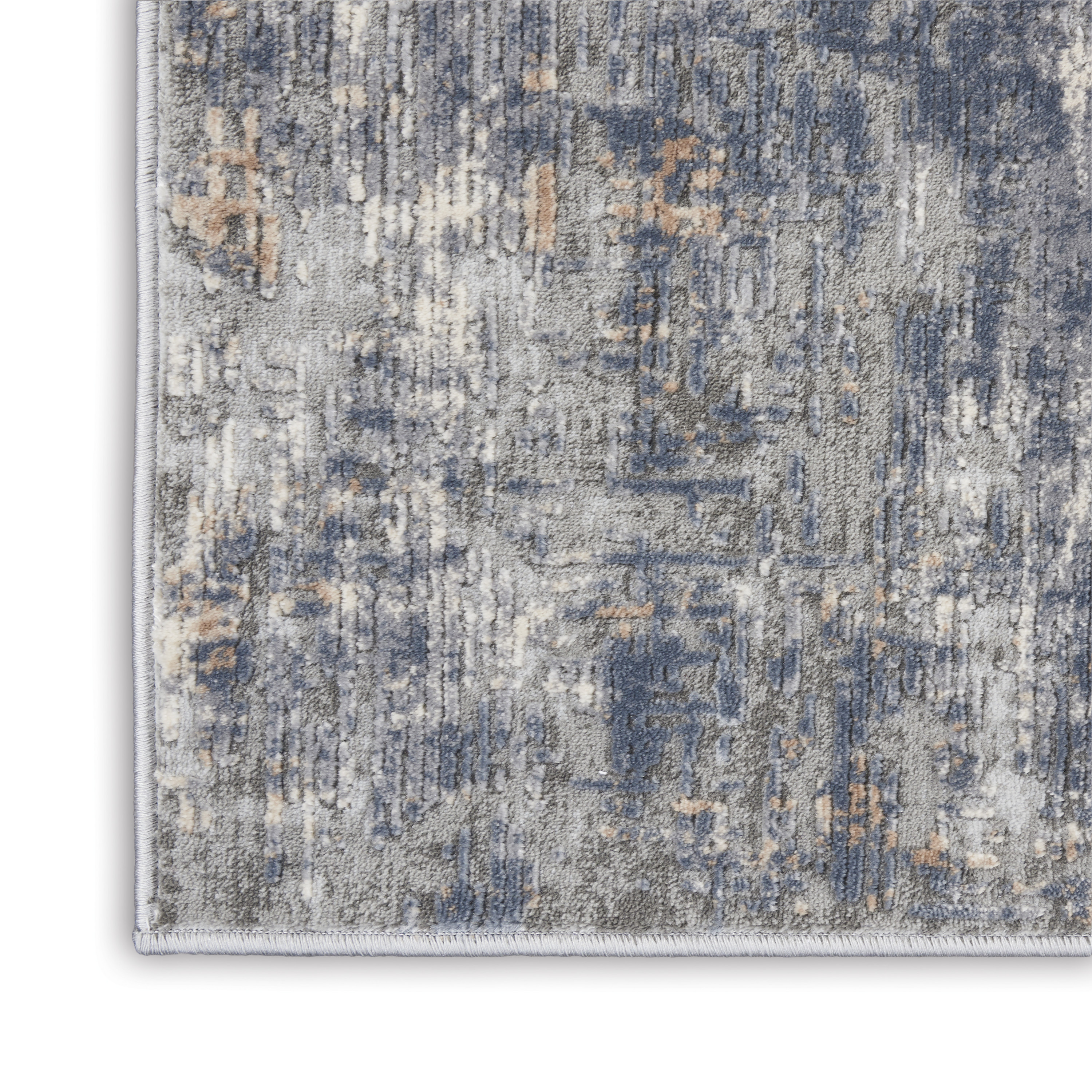 Nourison Rustic Textures 7'10" x 10'6" Grey Beige Modern Indoor Rug