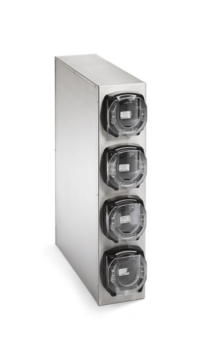 Configurable Stainless Steel Dispenser Cabinets with LidSaver® 3 Lid Dispenser Options