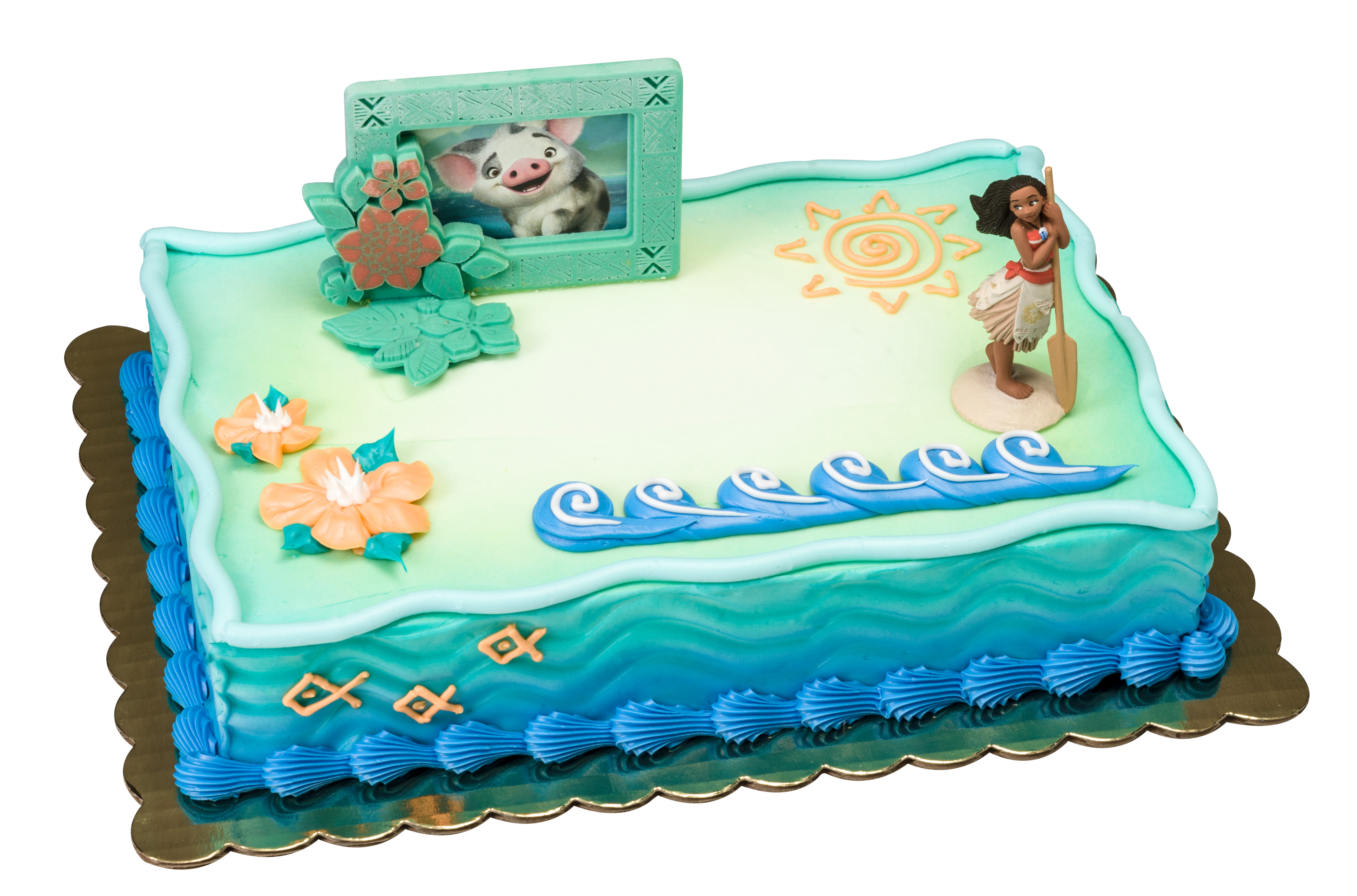 Set sail with Moana and Pua in this themed DecoSet. 