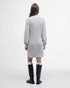 Franchesca Knitted Mini Dress Silver Cloud