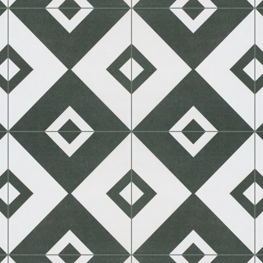 Twenties Vertex 7-3/4 in. x 7-3/4 in. Ceramic Floor and Wall Tile