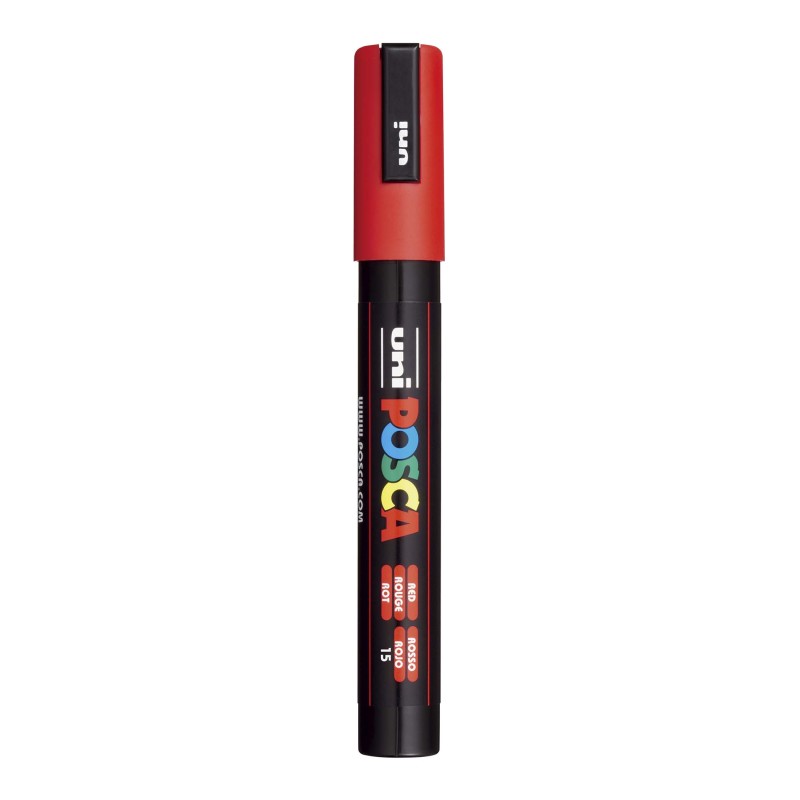 PC-5M Paint Markers, Medium Bullet Tip (1.8-2.5 mm), Red