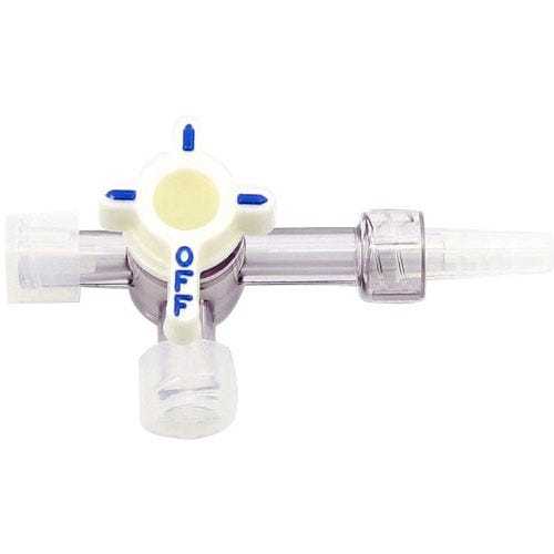 Each - Medex® Large Bore 3-Gang, 3-Way HI-FLO Stopcock w/ Extended Male Luer Lock