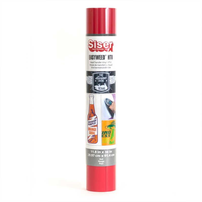 Easyweed HTV Heat Transfer Vinyl, 36", Red