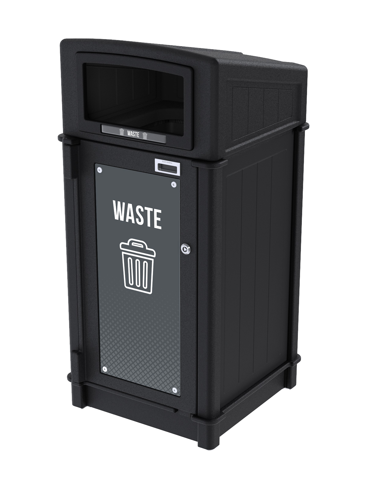 FUSION – Single – Kit – Front Load – Waste – Full – Black-Grey