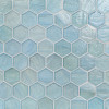 Luce Mettle 2″ Hexagon Mosaic Pearl