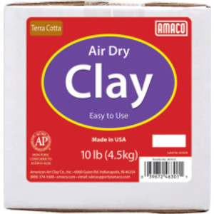 Air Dry Clay, Terra Cotta, 10 lbs.