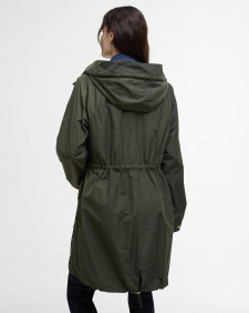 Una Showerproof Parka Olive/Ancient Tartan