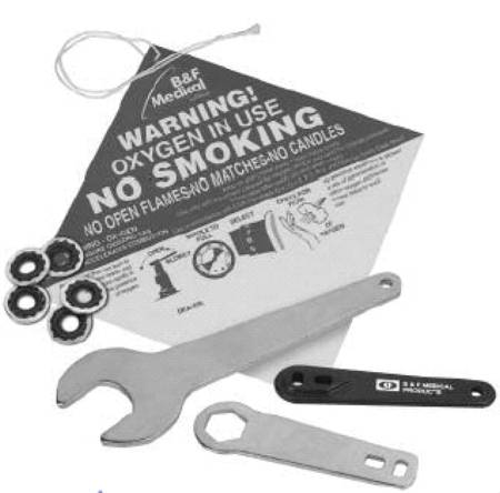 B & F Medical Oxygen Regulator Wrench MK 233511