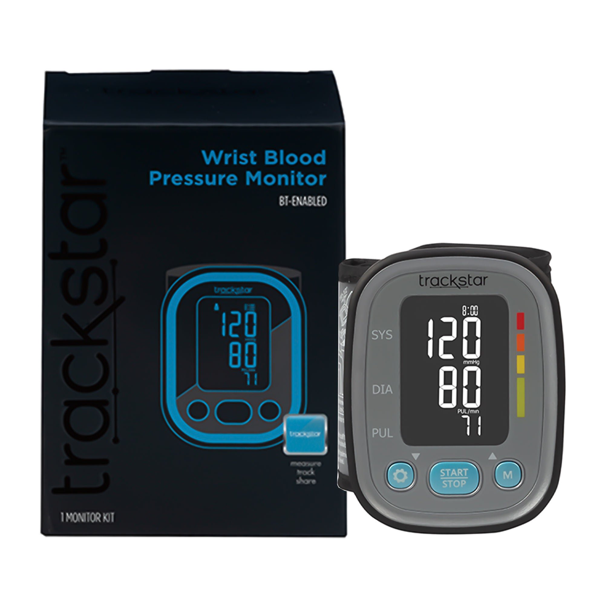 Digital Blood Pressure Monitor Trackstar Adult Cuff Wrist Mobile