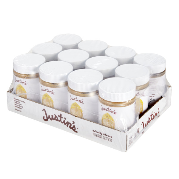 JUSTIN'S (r) Honey Peanut Butter 12/16 Ounce . C1RA - Front Right Closed Case (Hi Res)