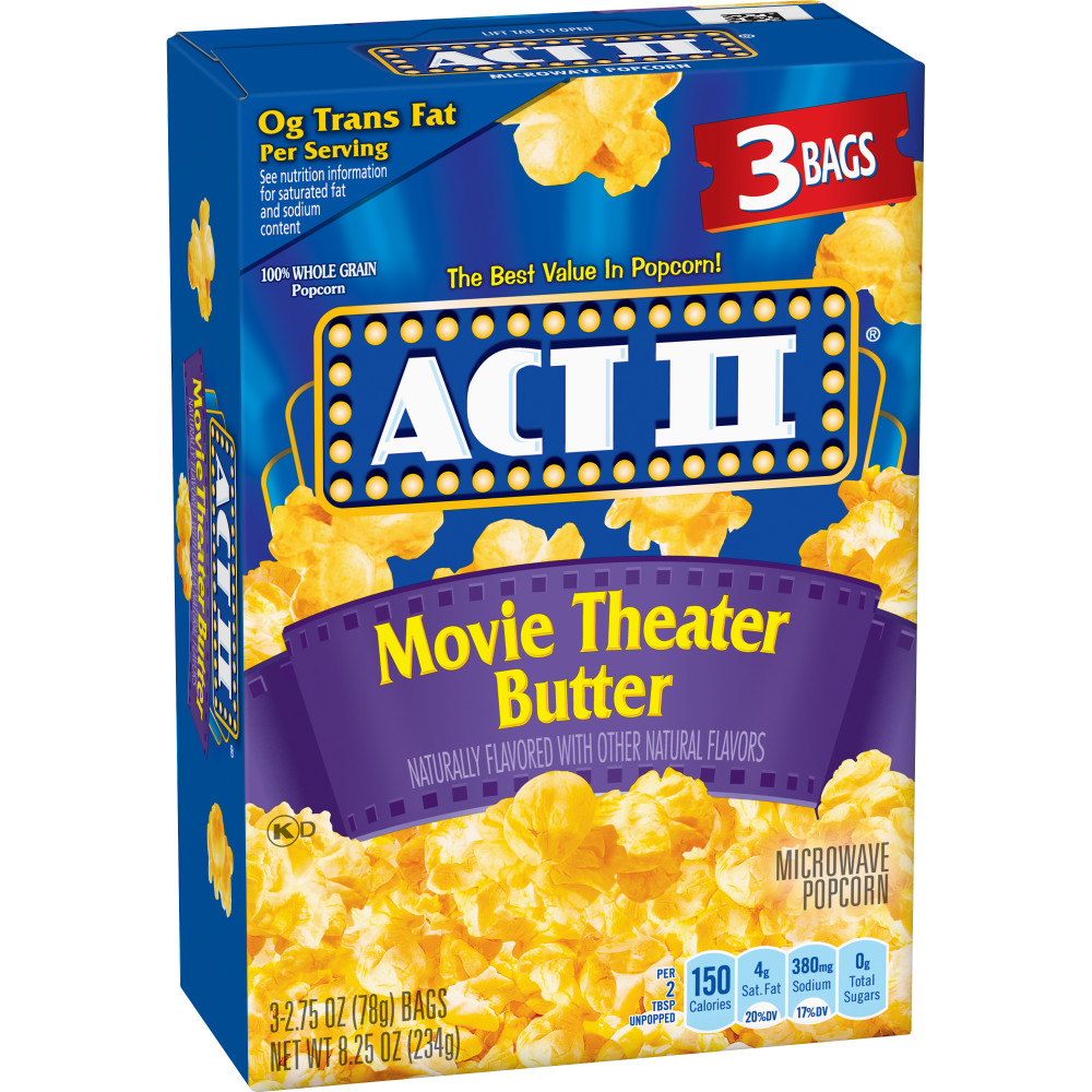 ACT II MOVIE THEATER BUTTER 12/3/2.75 OZ Conagra Foodservice