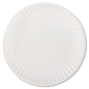 AJM Packaging Corp, Paper Plates, 9" dia, White