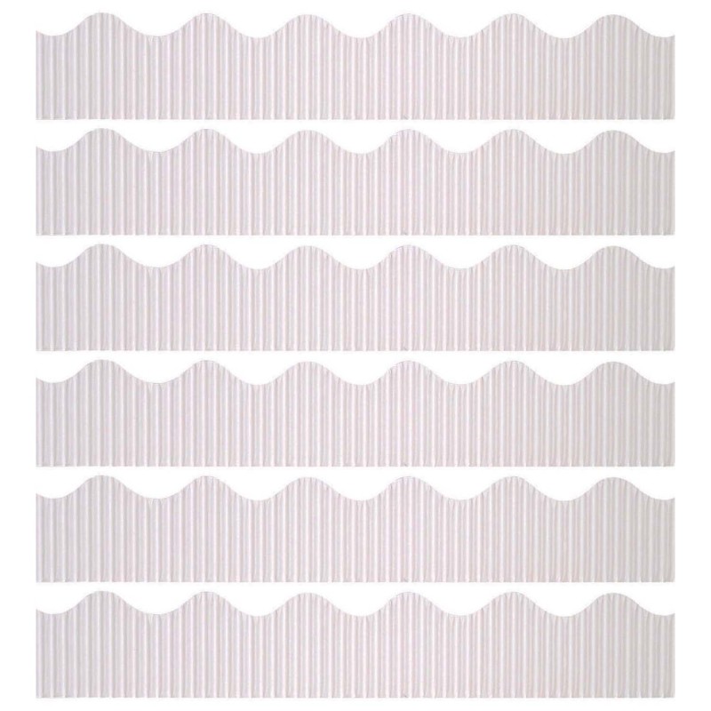 Decorative Border, White, 2-1/4" x 50', 6 Rolls