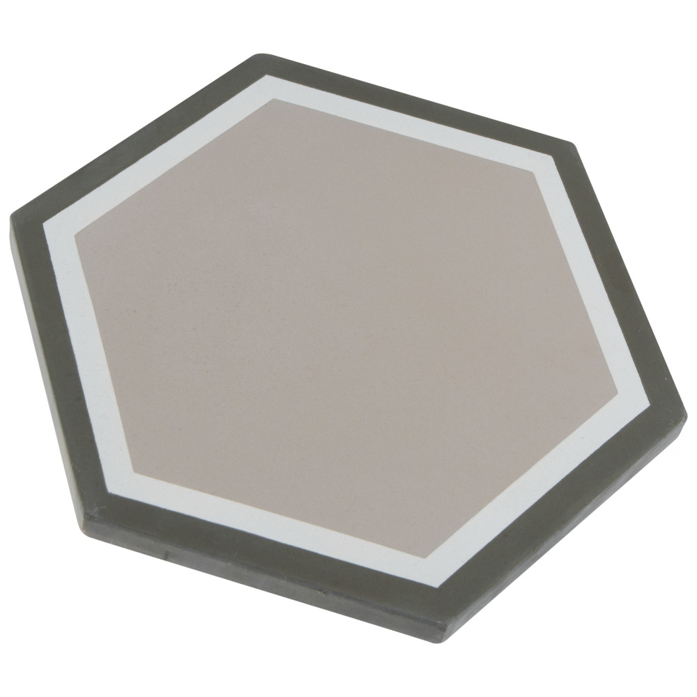 Cemento Hex Holland Channel 7-7/8 in. x 9 in. Cement Floor and Wall Tile