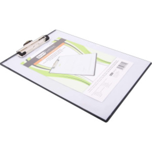 Unbreakable Quick Reference Clipboard with Dry Eraseable Transparent Protective Cover, Clear