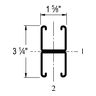 Power-Strut® Aluminum Back-to-Back Solid Channel, 10 ft.