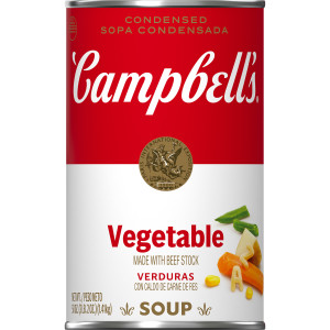 Campbell’s Condensed Vegetable Soup, 50 Ounce Cans, 12-Pack