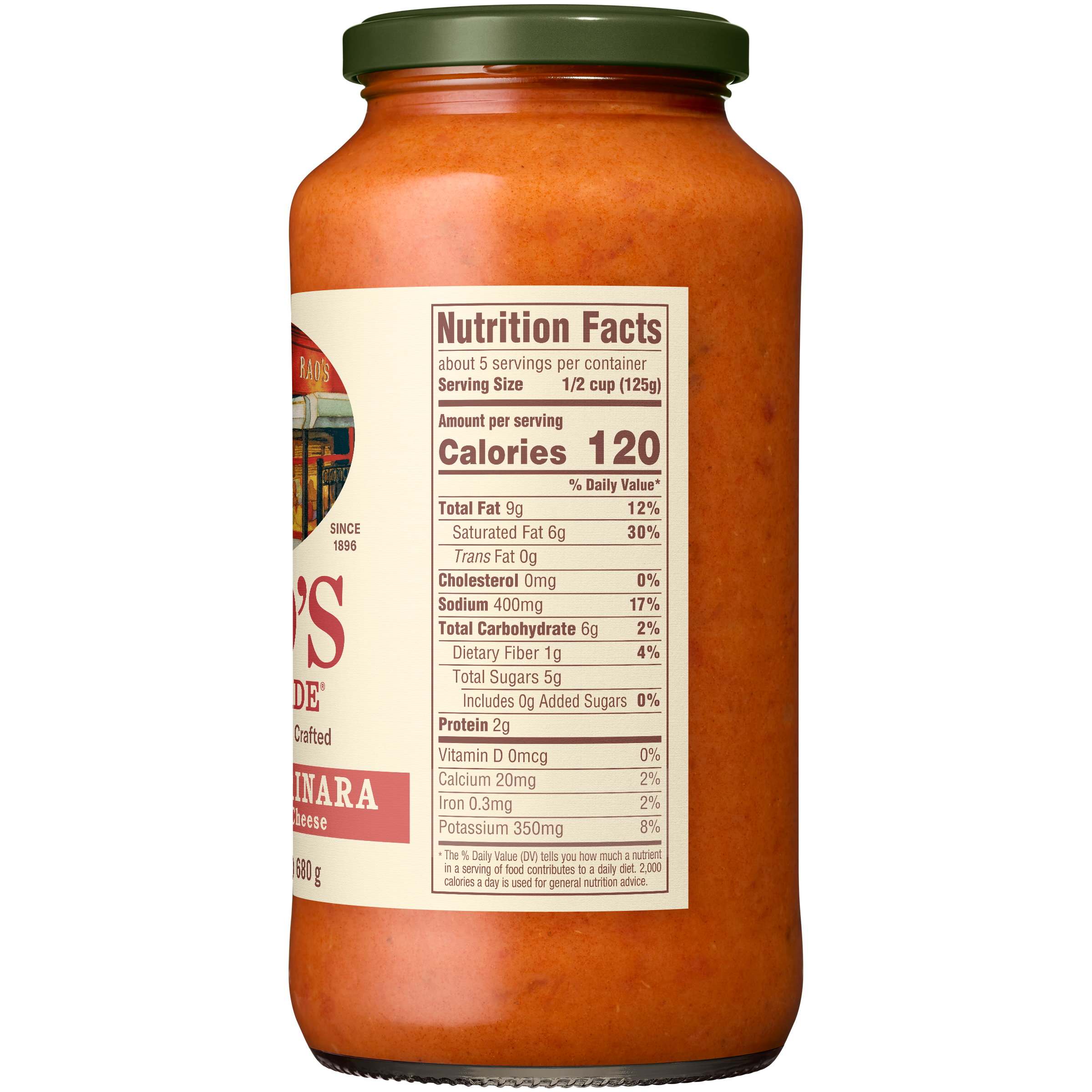 Creamy Marinara with Mascarpone Sauce, 24 oz - Right Image