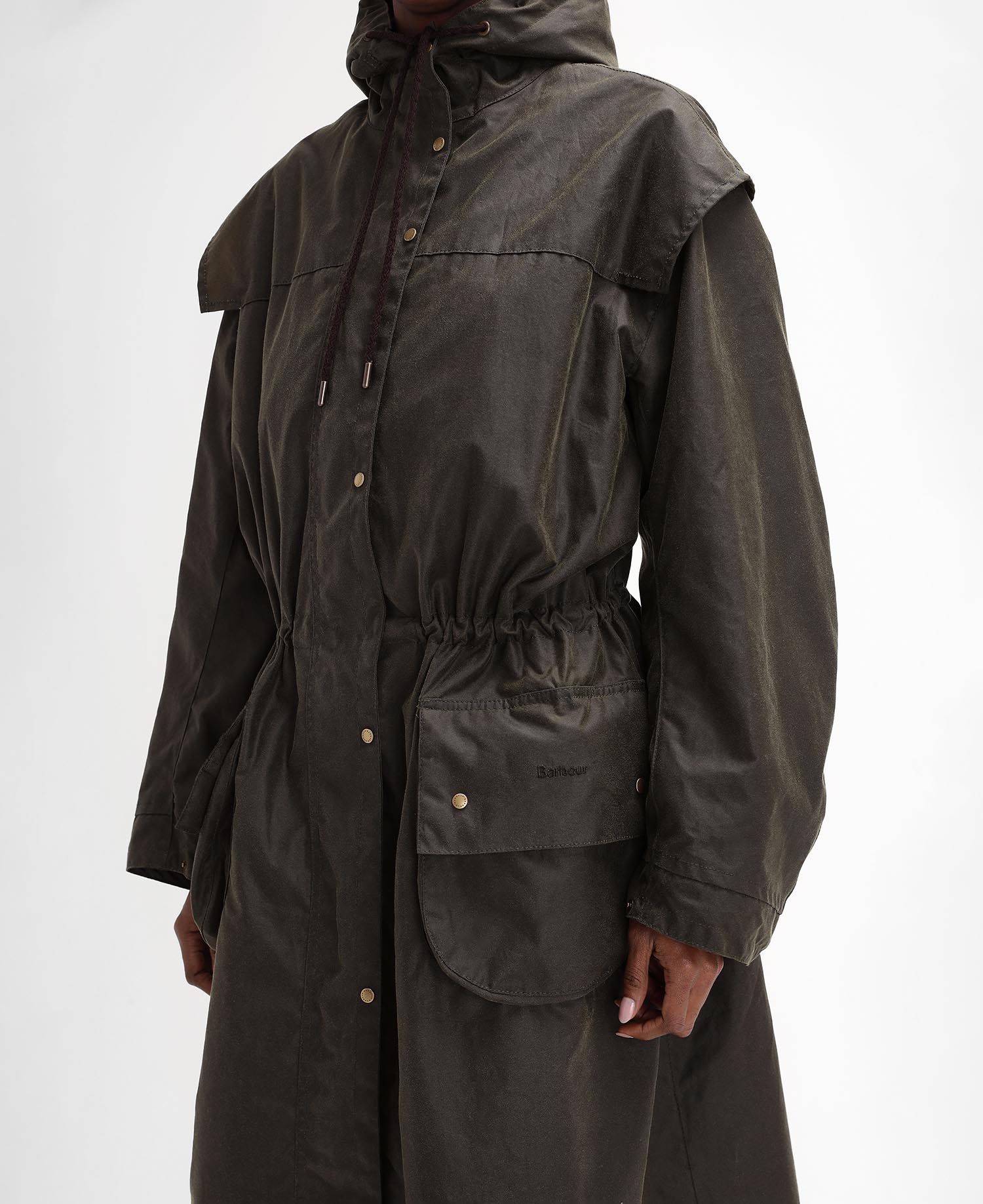 Barbour The Edit by Alexa Liam Waxed Parka image number 5