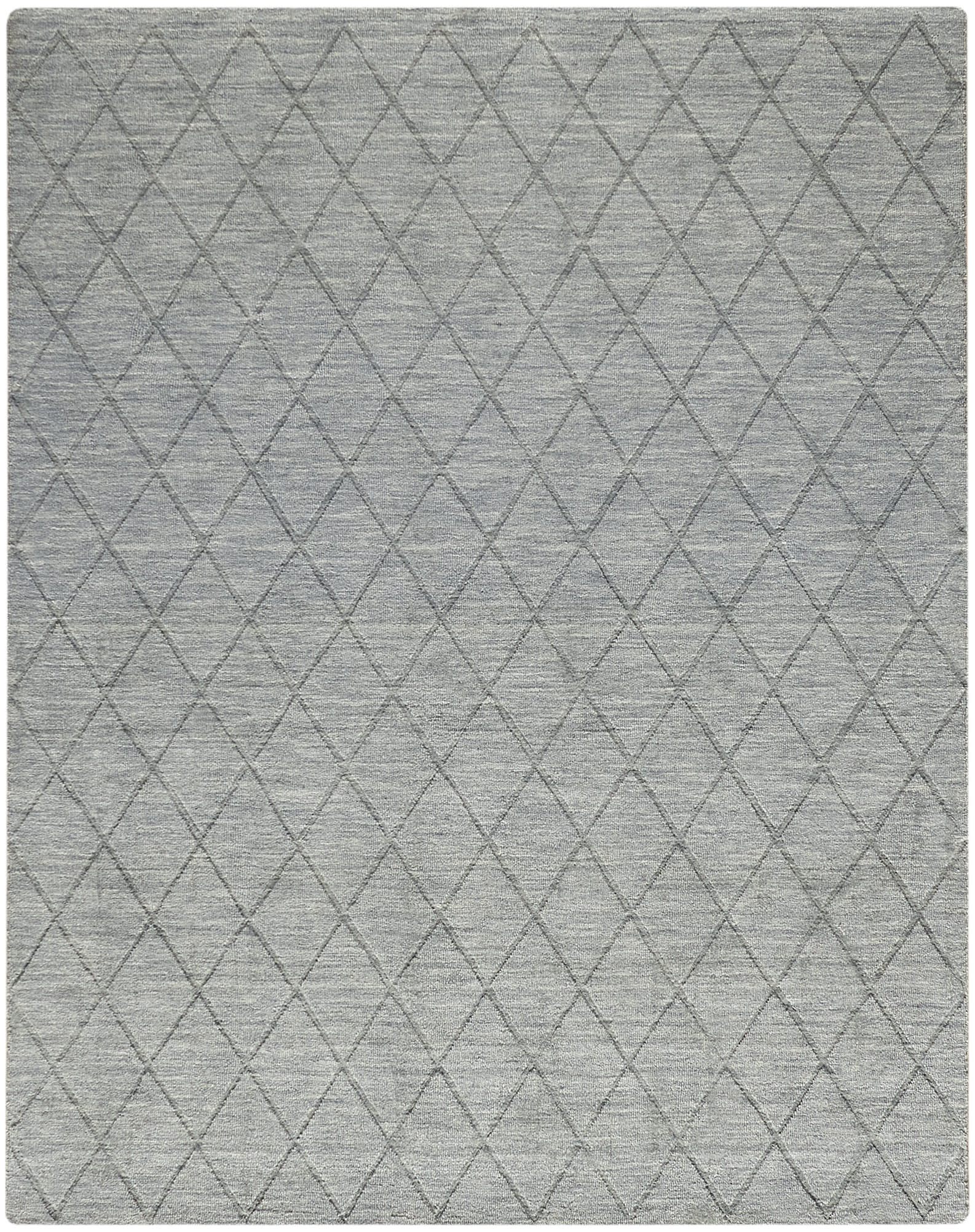Nourison Wool Haven 7'9" x 9'9" Blue Modern Indoor Rug
