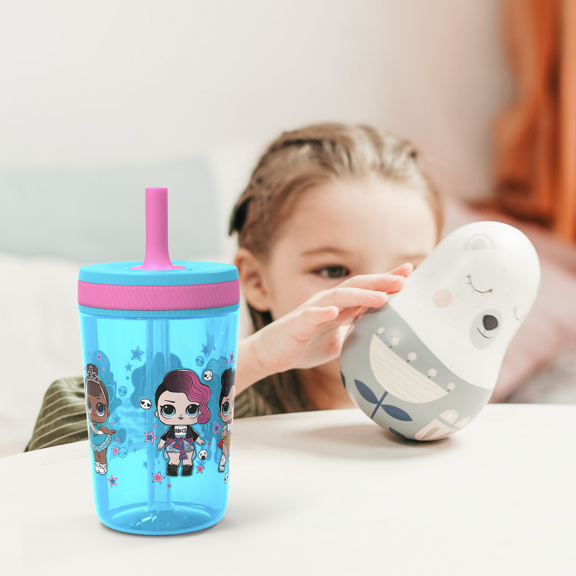 L.O.L. Surprise! 15 ounce Plastic Tumbler with Lid and Straw, Assorted LOL Surprise Babies, 2-piece set slideshow image 2 L.O.L. Surprise! 15 ounce Plastic Tumbler with Lid and Straw, Assorted LOL Surprise Babies, 2-piece set slideshow image 2