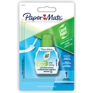 Fast-Drying Correction Fluid for Printed and Handwritten Documents, White, 22 mL