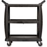 Carlisle, 3 Shelf Bussing Cart, Black