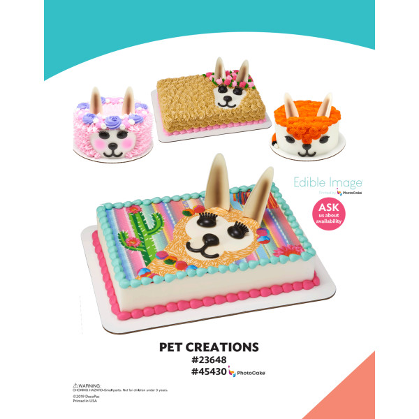 Pet Creations The Magic of Cakes® PhotoCake® Enhanced Background and Icing Page