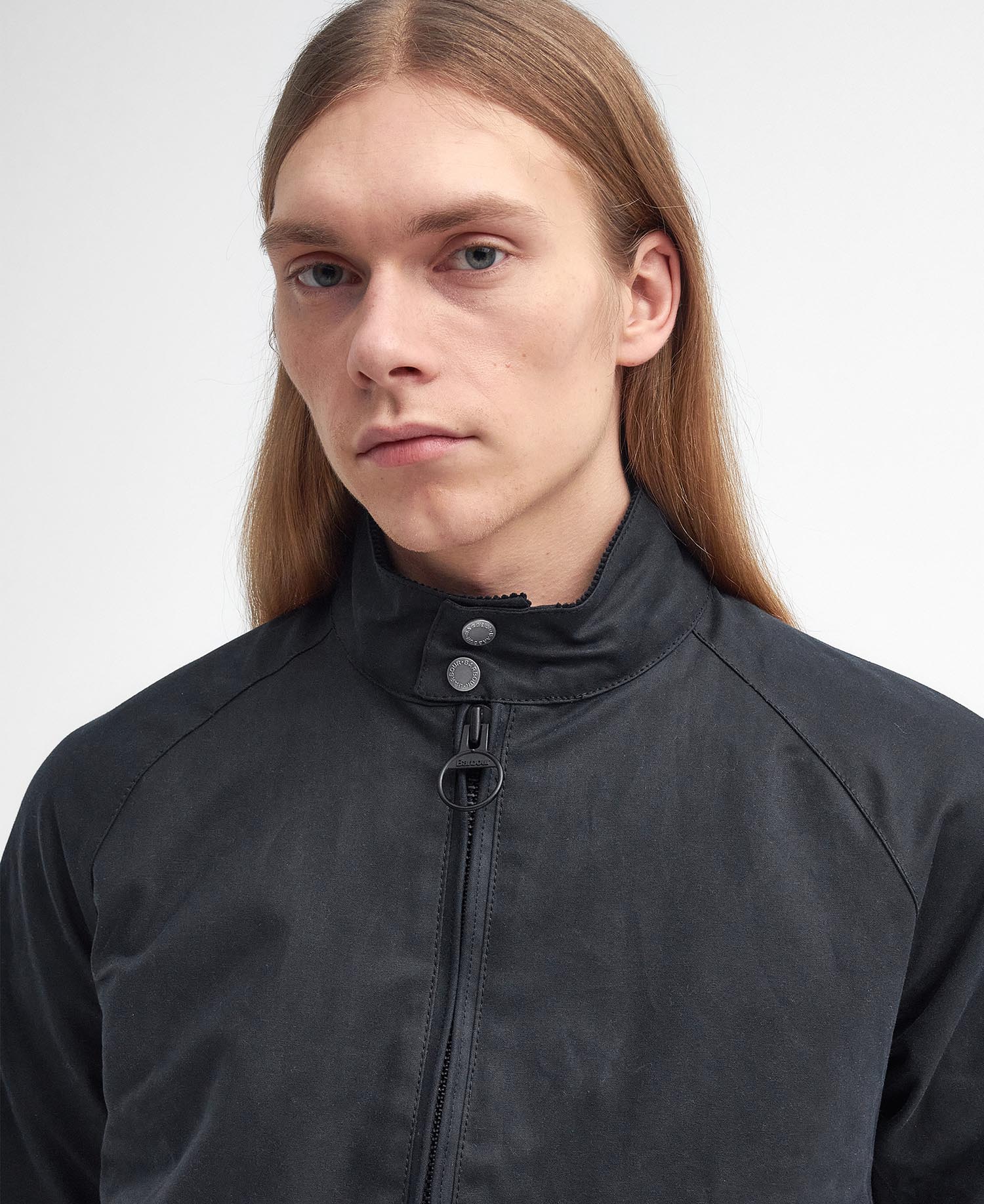 Barbour x Baracuta Porton Waxed Harrington Jacket image number 3