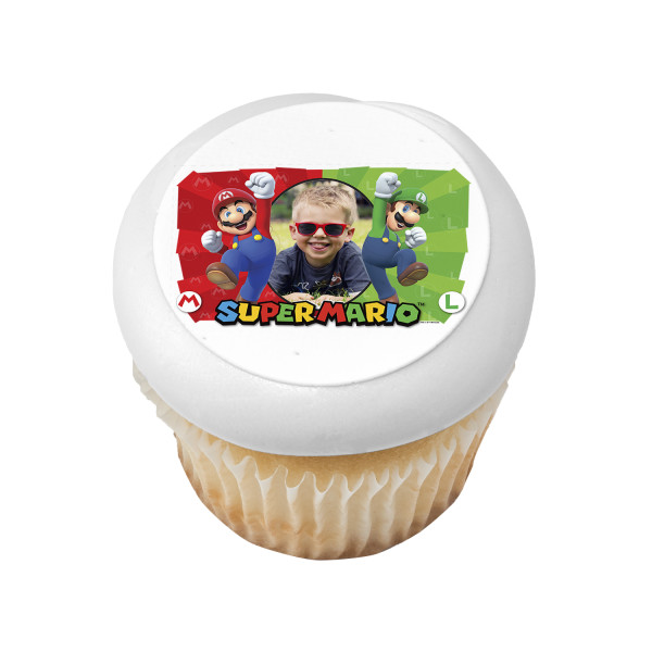 Super Mario™ Here We Go! PhotoCake® Edible Image® Frame