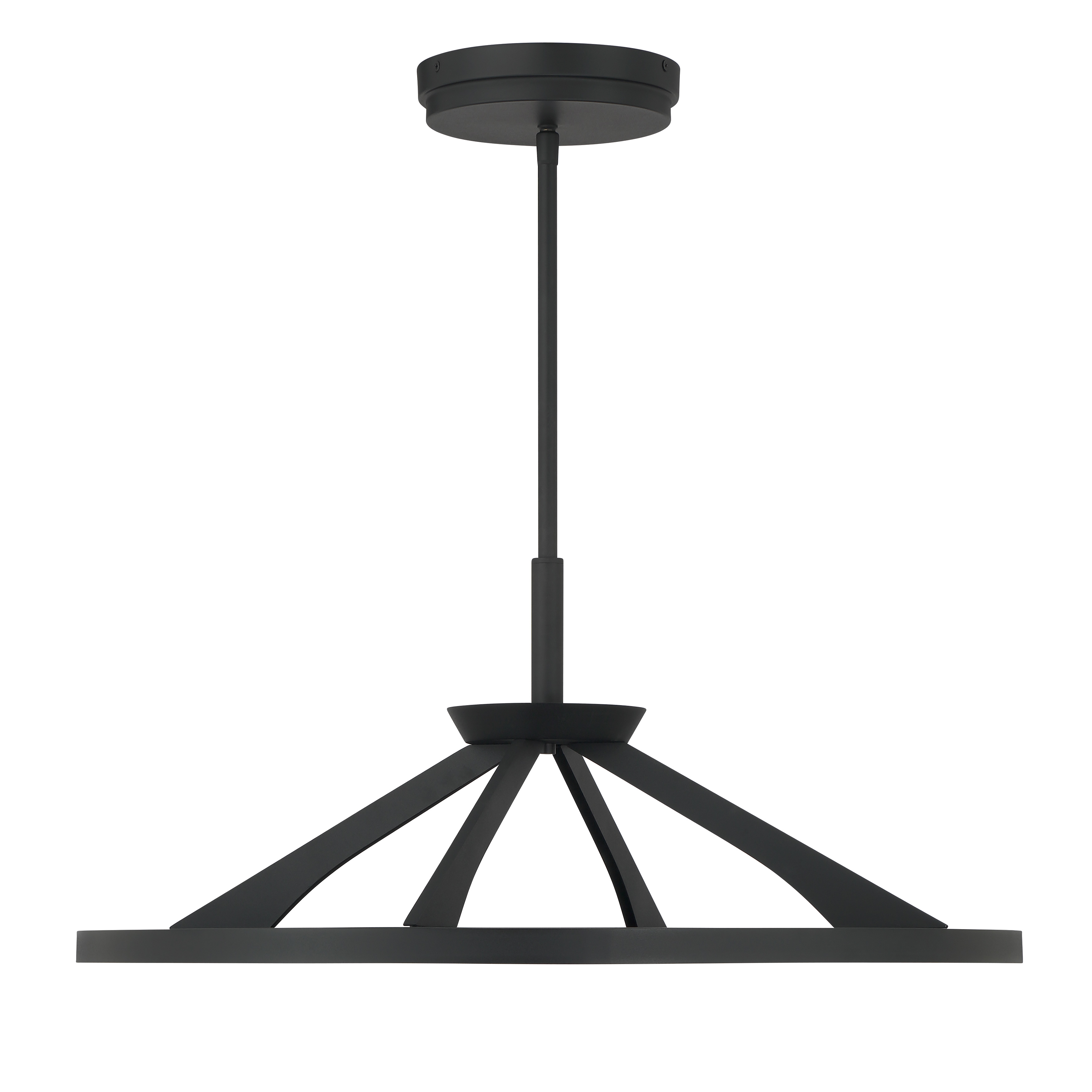 The Stiles 28" LED Pendant combines sleek modern design with natural alabaster stone for sophisticated ambient lighting. Its integrated LED delivers warm, high-CRI illumination perfect for dining and living spaces. - alternate view