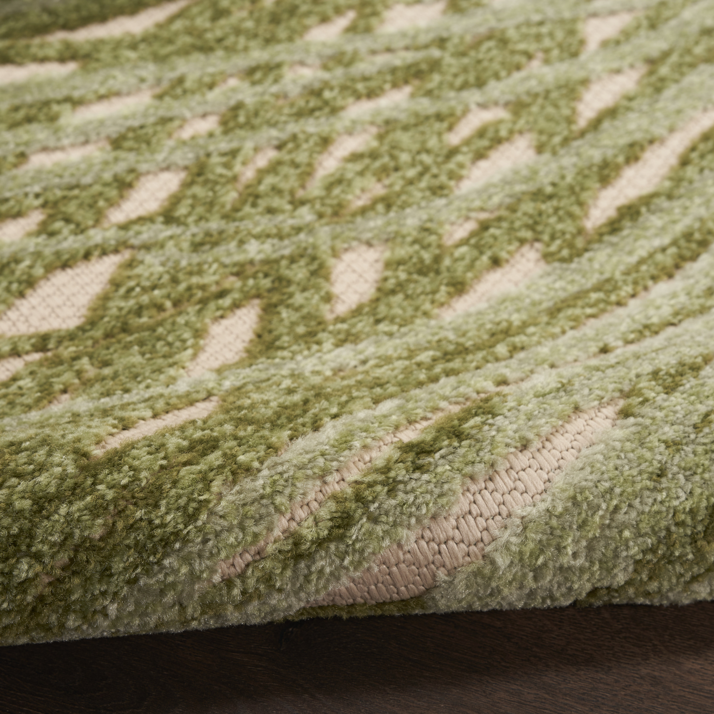 Nourison Aloha 7'10" x 10'6" Ivory Green Outdoor Rug