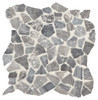 Presario Meta Silver 12×12 Pebble Mosaic