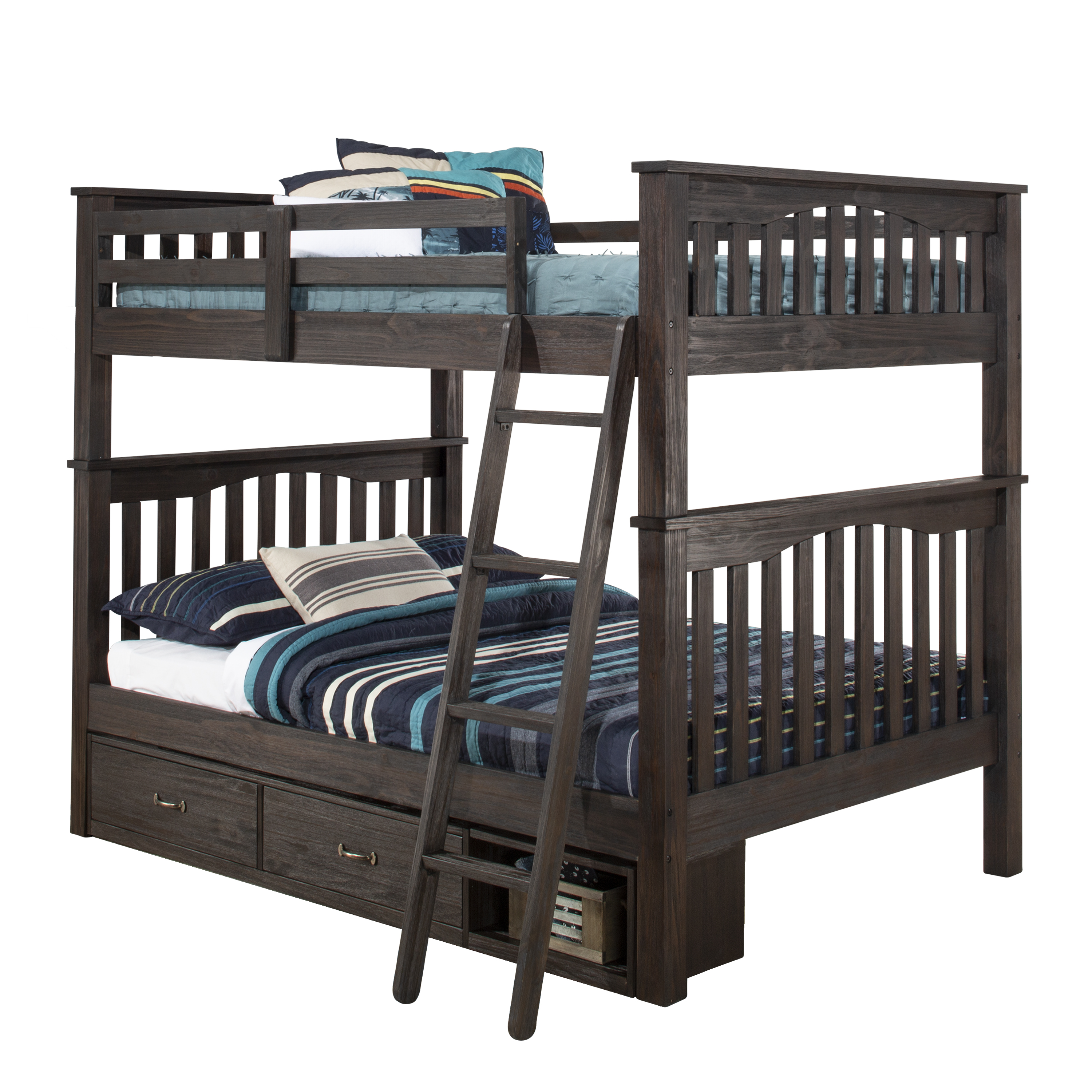Highlands Wood Bunk Bed with Storage