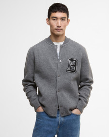 Letterman Knitted Bomber Jacket 