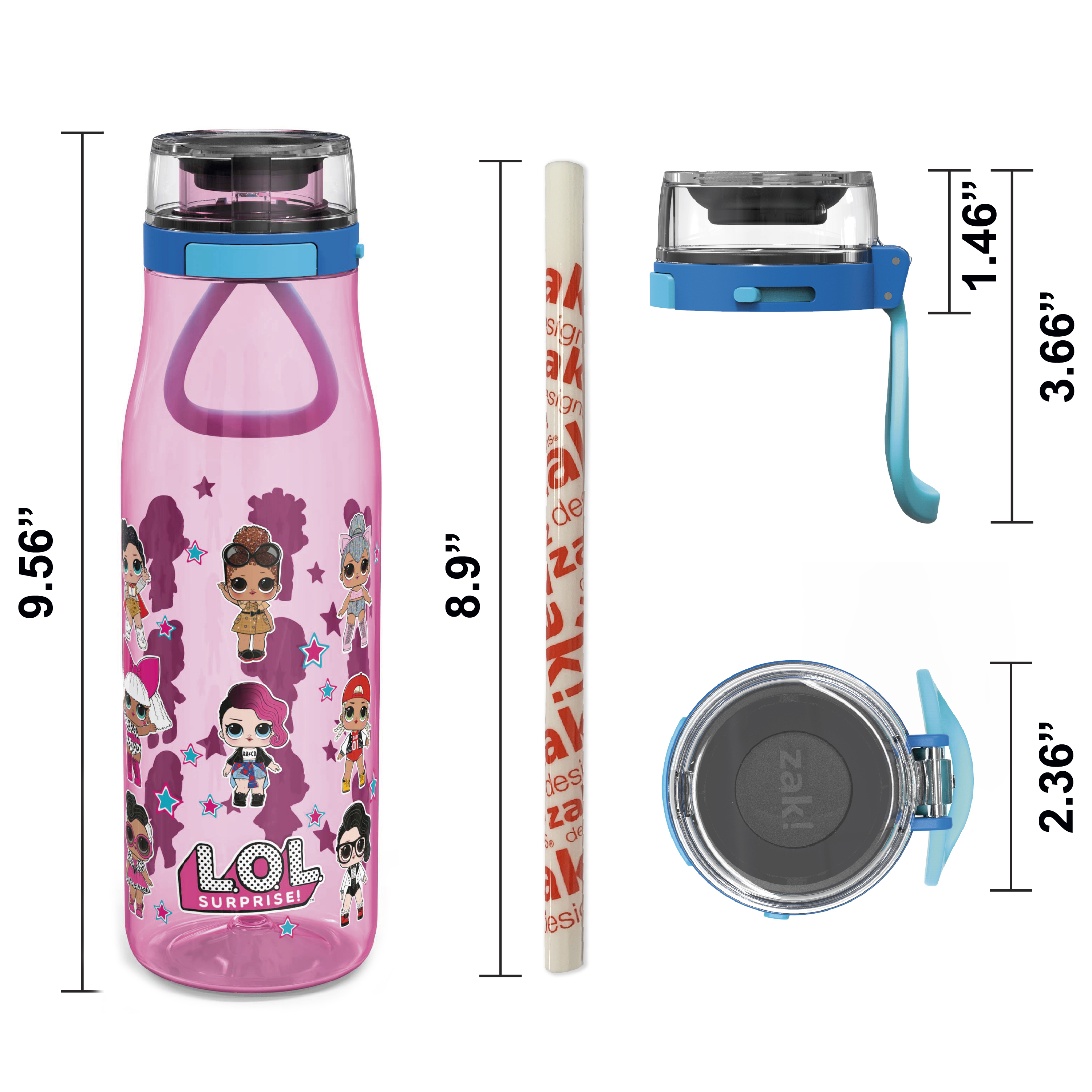 LOL Surprise 25 ounce Water Bottle, Favorite LOL Characters, 3-piece set slideshow image 8 LOL Surprise 25 ounce Water Bottle, Favorite LOL Characters, 3-piece set slideshow image 8