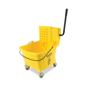 Boardwalk, Pro-Pac, 35qt, Mop Bucket w/ Sidepress Wringer, Yellow
