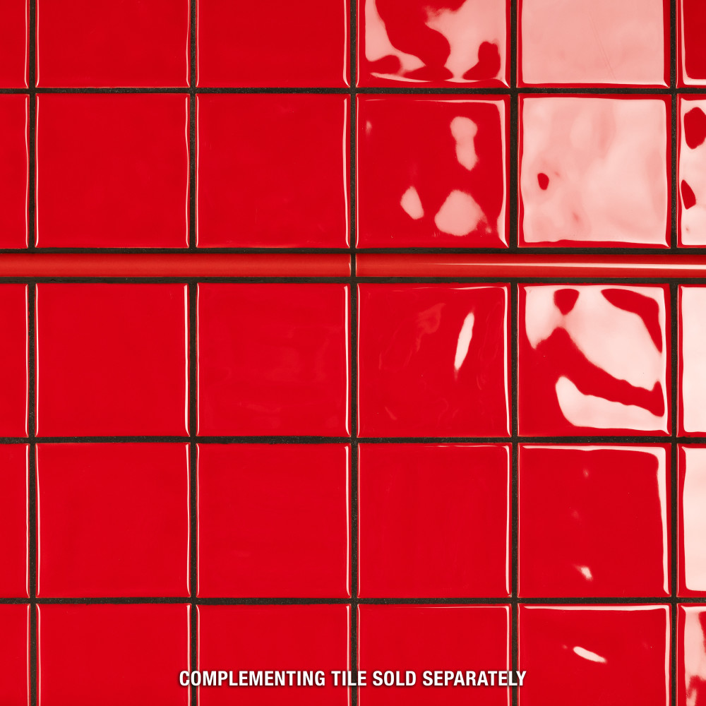 Twist Square Red Cherry 11-3/4 in. x 11-3/4 in. Ceramic Mosaic Tile