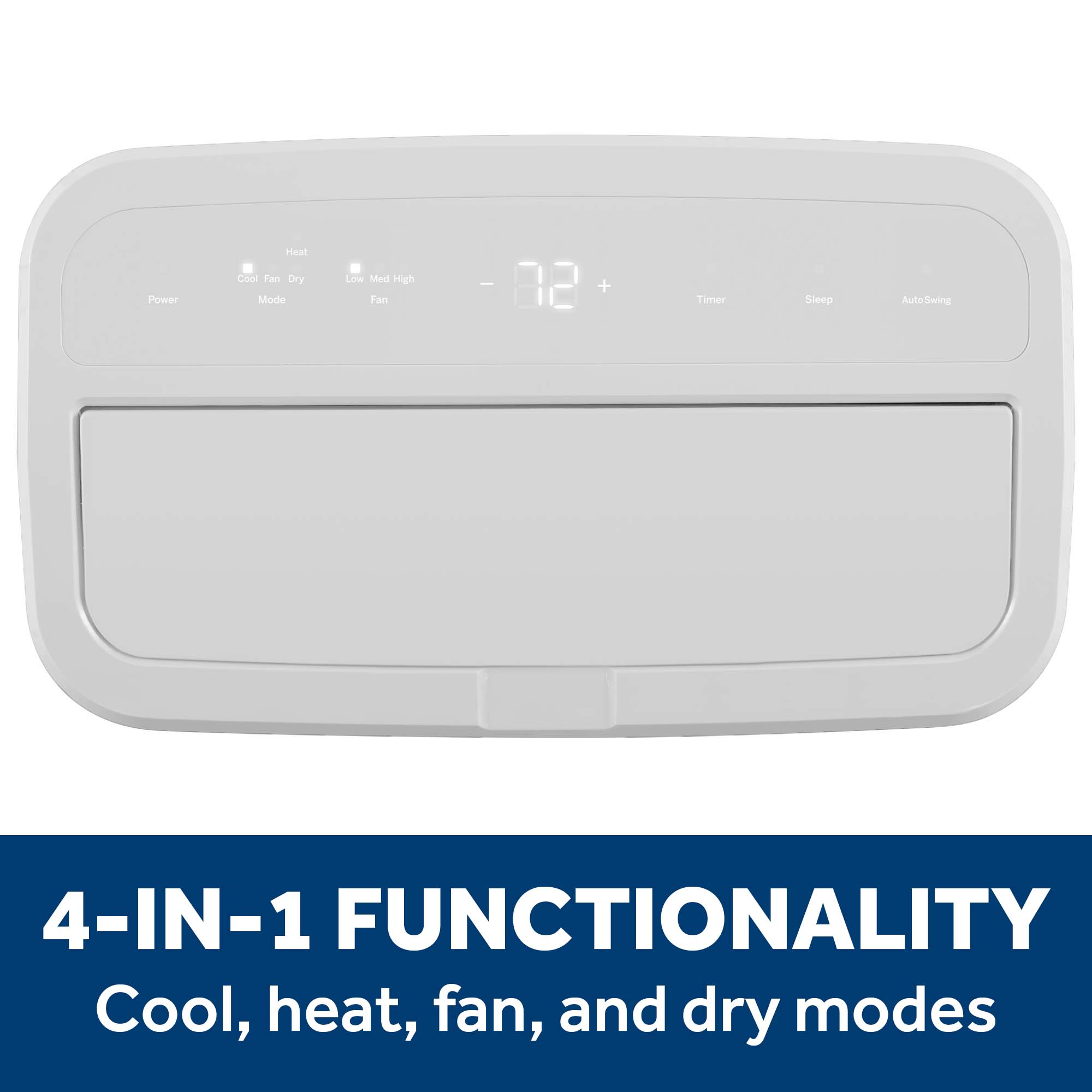 GE® 10,000 BTU Class Smart Heat/Cool Portable Air Conditioner for Medium Rooms up to 450 sq ft. (10,300 BTU DOE)