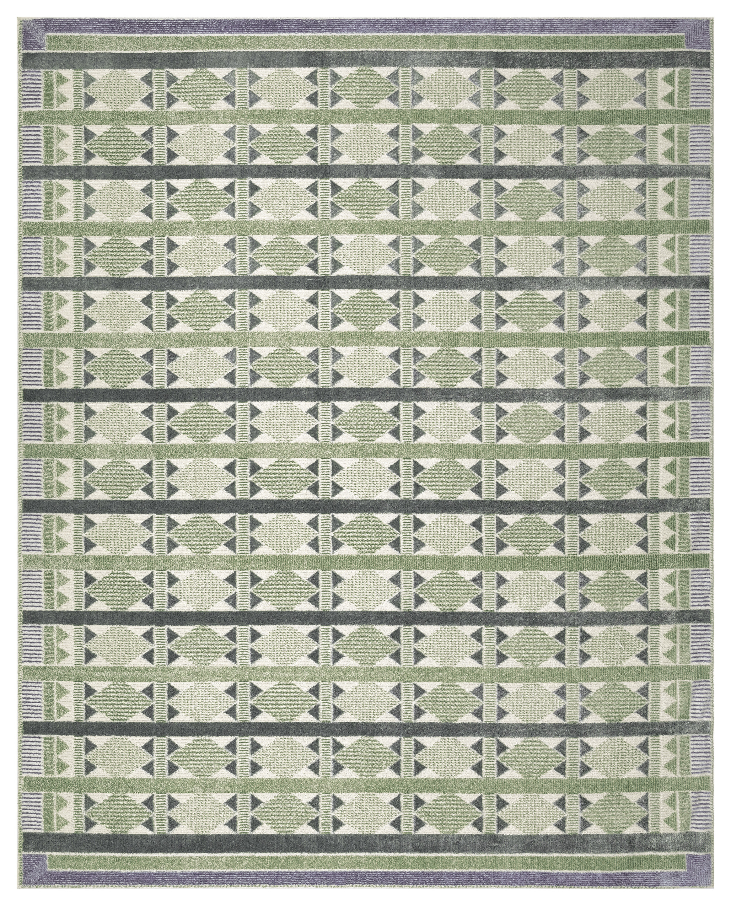 Nourison Nordic 8' x 10' Green Blue Modern Indoor Rug