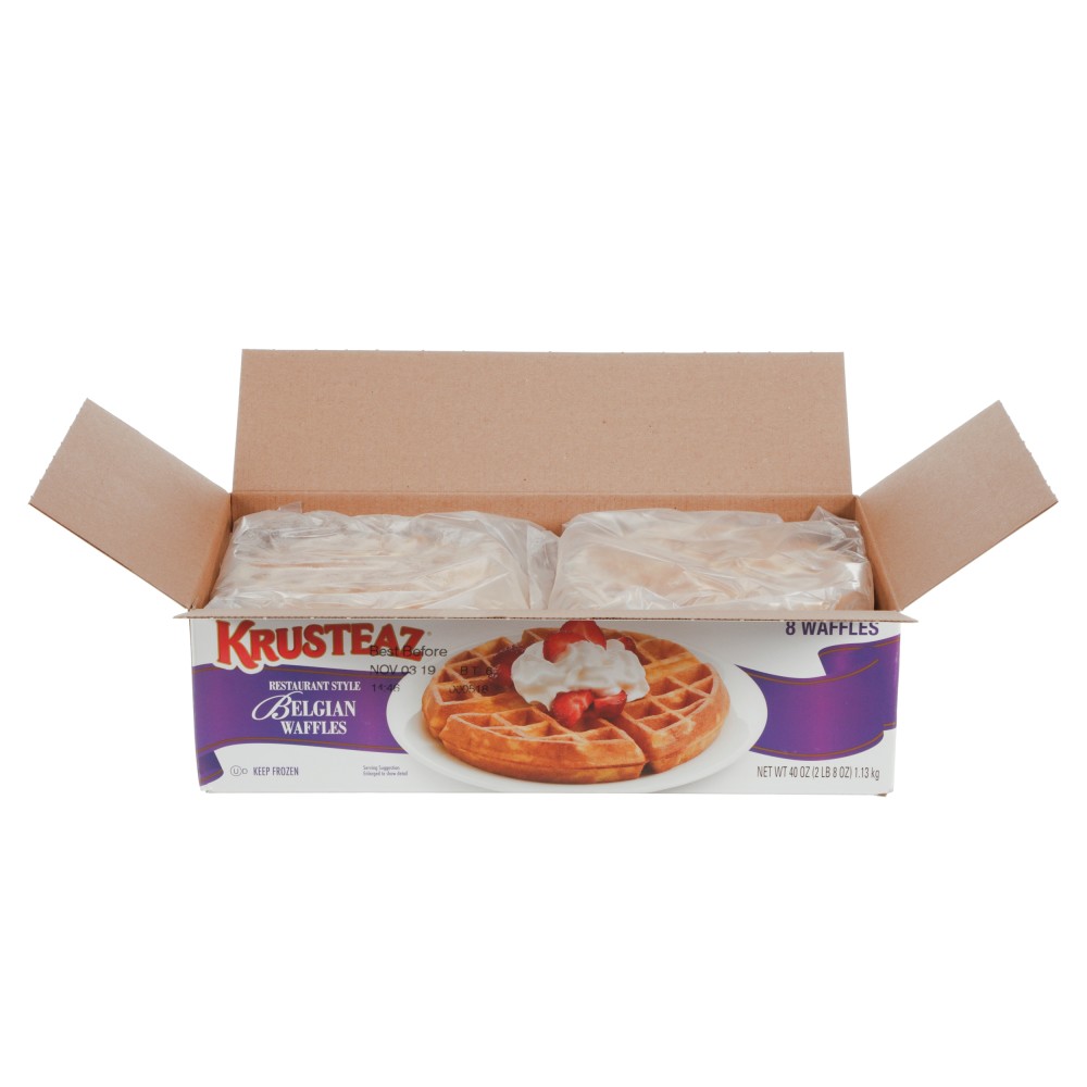 KRUSTEAZ Belgian Waffle 5 oz. / 1/ 8 Ct. Conagra Foodservice