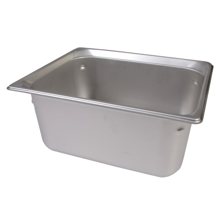 Half-size 6-inch-deep Super Pan 3® stainless steel steam table pan