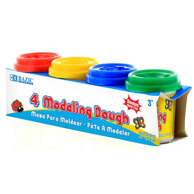 Modeling Dough, 2 oz. Multi Color, Pack of 4